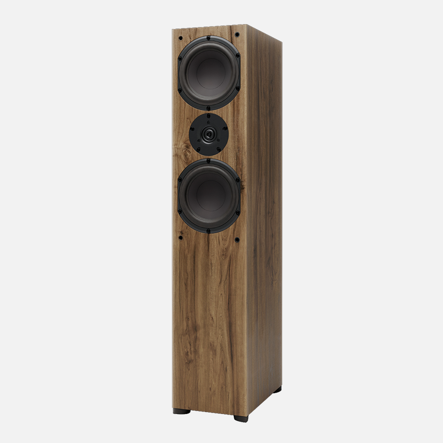 krix phoenix mk2 floorstanding speakers walnut