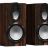 Monitor Audio Gold 100 6G Bookshelf Speakers - front Macassar
