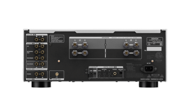 Denon PMA3000 Stereo Integrated Amplifier - back silver