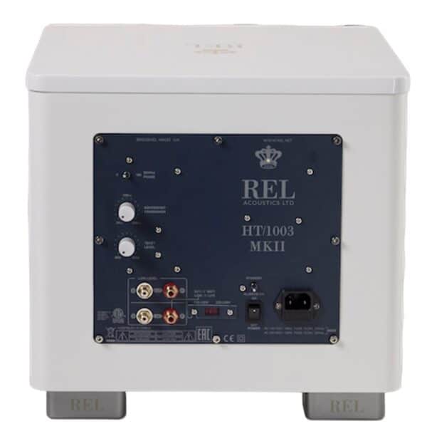 REL HT-1003 Mk2 Subwoofer - back white