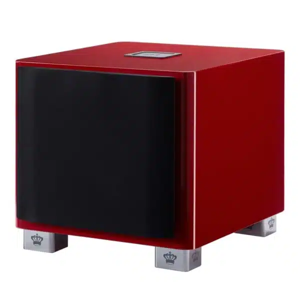 REL T-9x SE Subwoofer - side cover red
