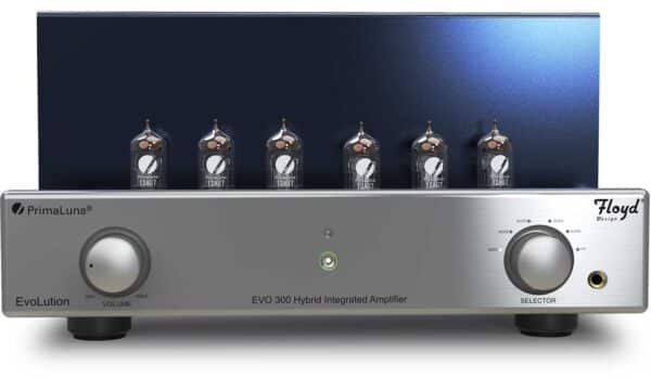 PrimaLuna EVO 300 Hybrid Integrated Amplifier front silver 2