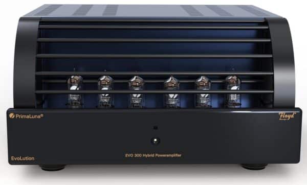 PrimaLuna EVO 300 Hybrid Power Amplifier black front