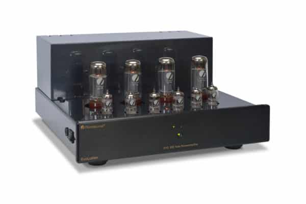 PrimaLuna EVO 300 Tube Power Amplifier front black without cage