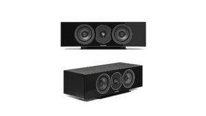 Sonus Faber Lumina Centre I Piano Black lacquered Multilayer Wood – Black Leather