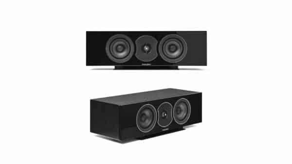 Sonus Faber Lumina Centre I Piano Black lacquered Multilayer Wood – Black Leather