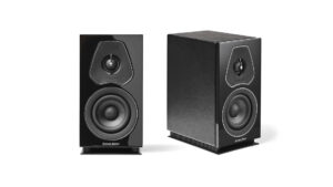 Sonus Faber Lumina I Bookshelf Speakers Piano Black lacquered multilayer wood – Black Leather
