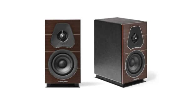 Sonus Faber Lumina I Bookshelf Speakers Wenge with maple inlays veneered multilayer wood – Black Leather