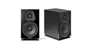Sonus Faber Lumina II Bookshelf Speakers Piano Black lacquered multilayer wood – Black Leather