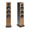 Sonus Faber Lumina III Floorstanding Speakers Walnut with maple inlays veneered multilayer wood – Black Leather