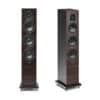 Sonus Faber Lumina III Floorstanding Speakers Wenge with maple inlays veneered multilayer wood – Black Leather