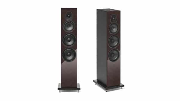 Sonus Faber Lumina V Armator Floorstanding Speakers Wenge High Gloss Multilayer Wood – Black Leather