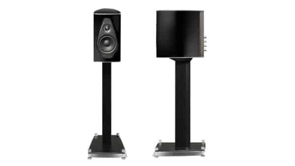 Sonus Faber Olympica Nova I Bookshelf Speakers Piano Black Italian Lether