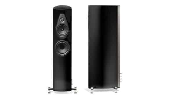 Sonus Faber Olympica Nova II Floostanding Speakers Piano Black Italian Leather