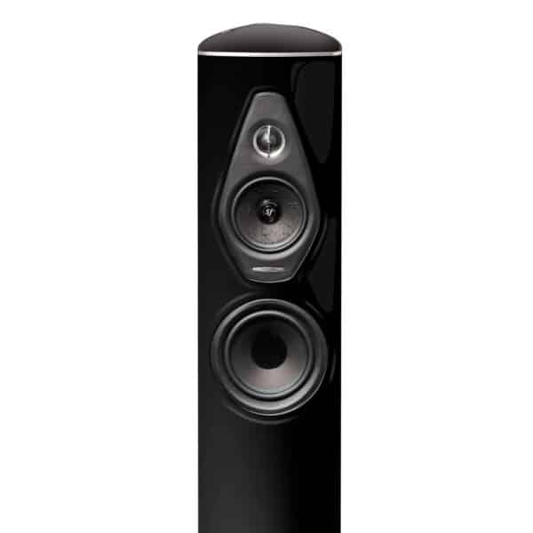 Sonus Faber Olympica Nova III Floostanding Speakers Piano Black Italian Leather 2