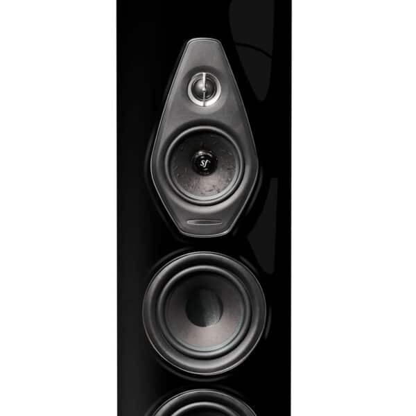 Sonus Faber Olympica Nova V Floostanding Speakers Piano Black Italian Leather 2