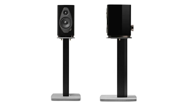 Sonus Faber Sonetto I G2 Bookshelf Speaker Black Leather Concrete
