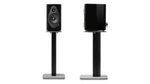 Sonus Faber Sonetto II G2 Bookshelf Speaker Black Leather Concrete