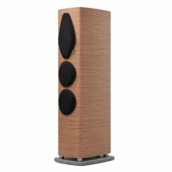 Sonus Faber Sonetto V G2 Floorstanding Speakers Walnut Wood Leather Concrete 2