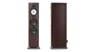 Sonus Faber Sonetto V G2 Floorstanding Speakers Wenge Wood Leather Concrete 1