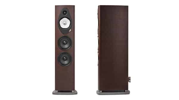 Sonus Faber Sonetto V G2 Floorstanding Speakers Wenge Wood Leather Concrete 1