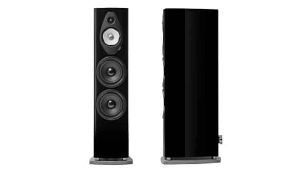 Sonus Faber Sonetto VIII G2 Floorstanding Speakers Black Leather Concrete 1