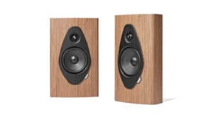 Sonus Faber Sonetto Wall Speakers Each Walnut Wood Leather