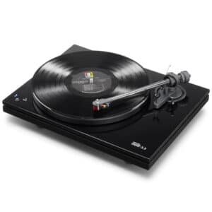 Music Hall mmf 3.3 Black Turntable with Ortofon 2M Red