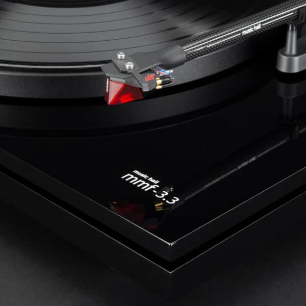 Music Hall mmf 3.3 Black Turntable with Ortofon 2M Red 9