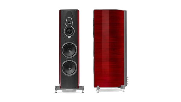 Sonus Faber Amati G5 Floostanding Speakers Red Wood Italian Leather