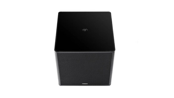 Sonus Faber Gravis V Subwoofer Piano black High Gloss Inlaid Sonus faber logo Black Leather