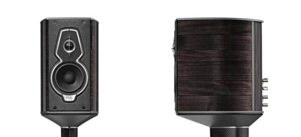Sonus Faber Guarneri G5 Bookshelf Speakers Graphite Wood Italian Leather