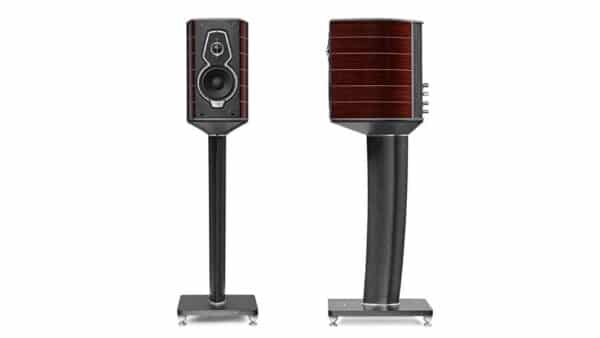Sonus Faber Guarneri G5 Bookshelf Speakers with Stands Wenge Wood Italian Leather