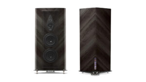 Sonus Faber Stradivari G2 Floostanding Speakers Graphite Wood Italian Leather