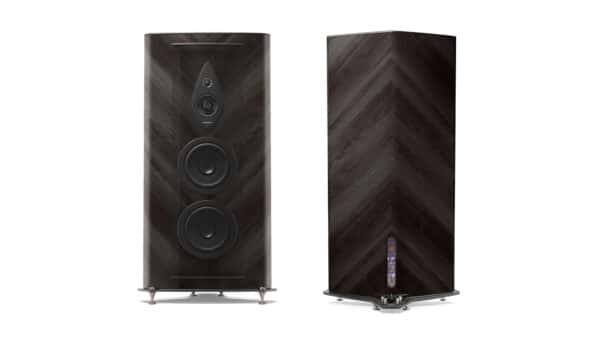 Sonus Faber Stradivari G2 Floostanding Speakers Graphite Wood Italian Leather