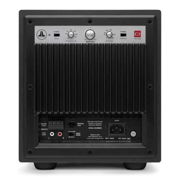 JL Audio Dominion 8 Inch Powered Subwoofer, Black Ash Finish 8