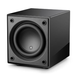 JL Audio Dominion 8 Inch Powered Subwoofer, Black Gloss Finish