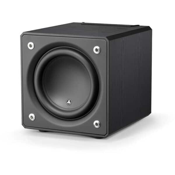 JL Audio E Sub 10 Inch Powered Subwoofer, Black Ash Finish