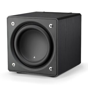 JL Audio E Sub 12 Inch Powered Subwoofer, Black Ash Finish