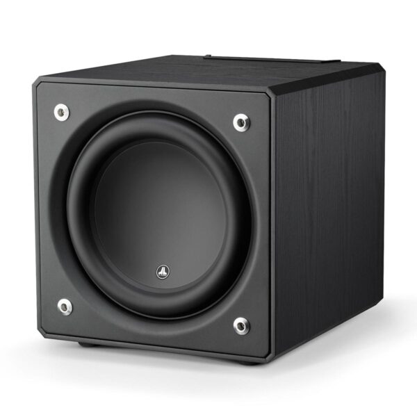 JL Audio E Sub 12 Inch Powered Subwoofer, Black Ash Finish