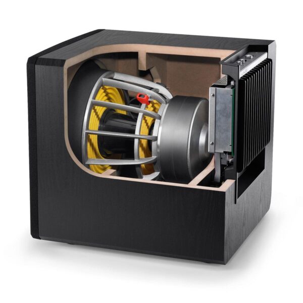 JL Audio E Sub 12 Inch Powered Subwoofer, Black Ash Finish 9