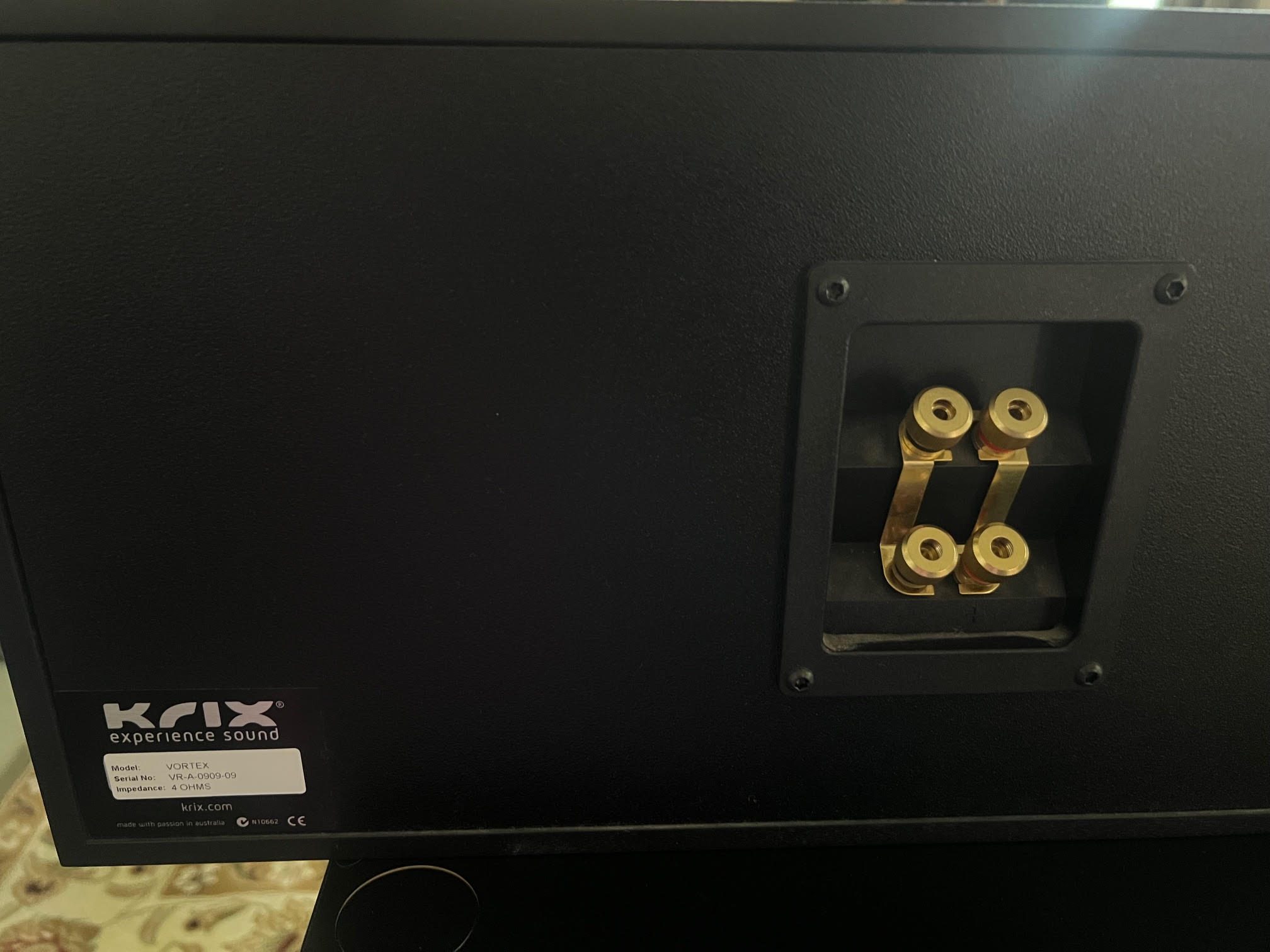 Krix vortex center chanel adelaide home theatre australia