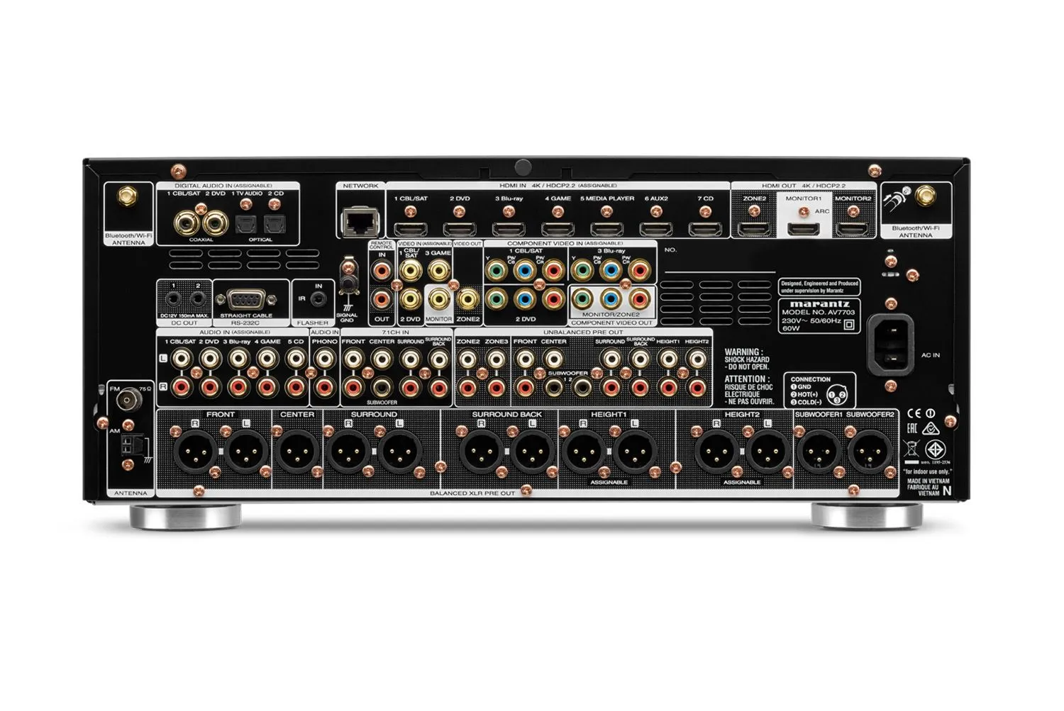 marantz av7703 surround sound processor home theatre pre amplifier
